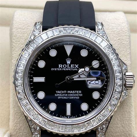 rolex yachmaster with diamond dial|rolex yacht master price.